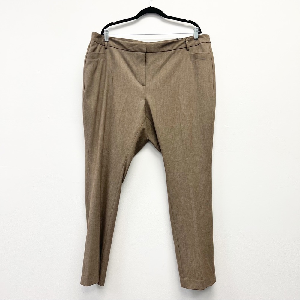 Amanda + Chelsea Plus Size Modern Fit Allie Pant,Brown Size 18W